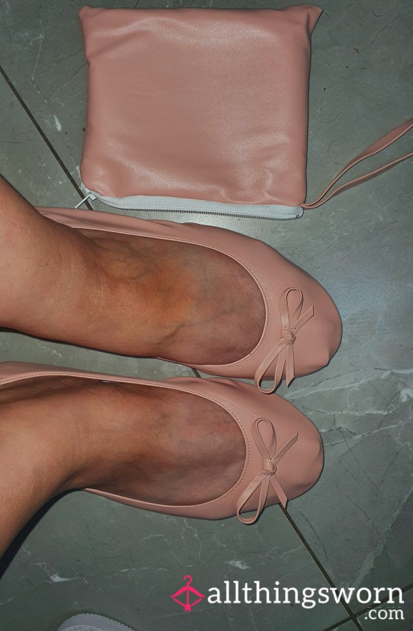 Ballet Foldable Flats 😋 With A Little Bag 🎒