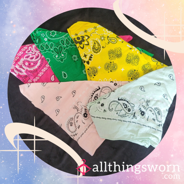 Bandanas Of Various Colors: Scented & Sent However You'd Like