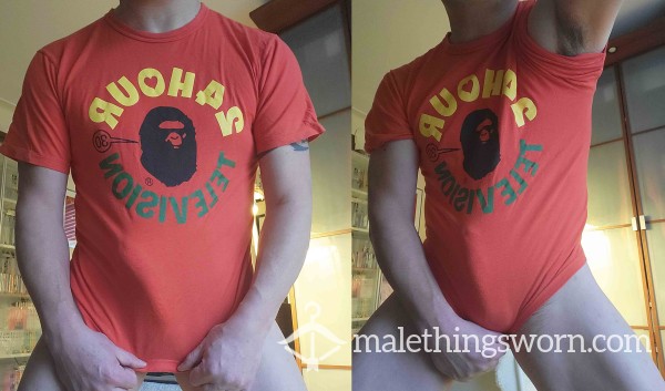 BAPE "Bathing Ape" Well-Worn Red T-Shirt