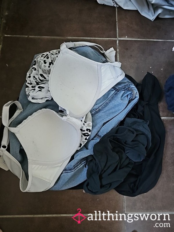 Bar Maid Post Shift Laundry Pile