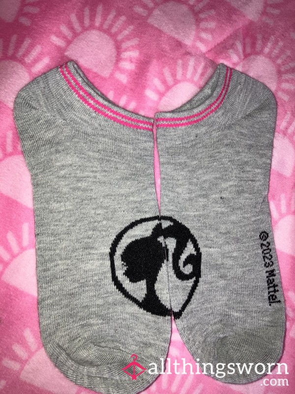 Barbie Silhouette Image Ankle Socks