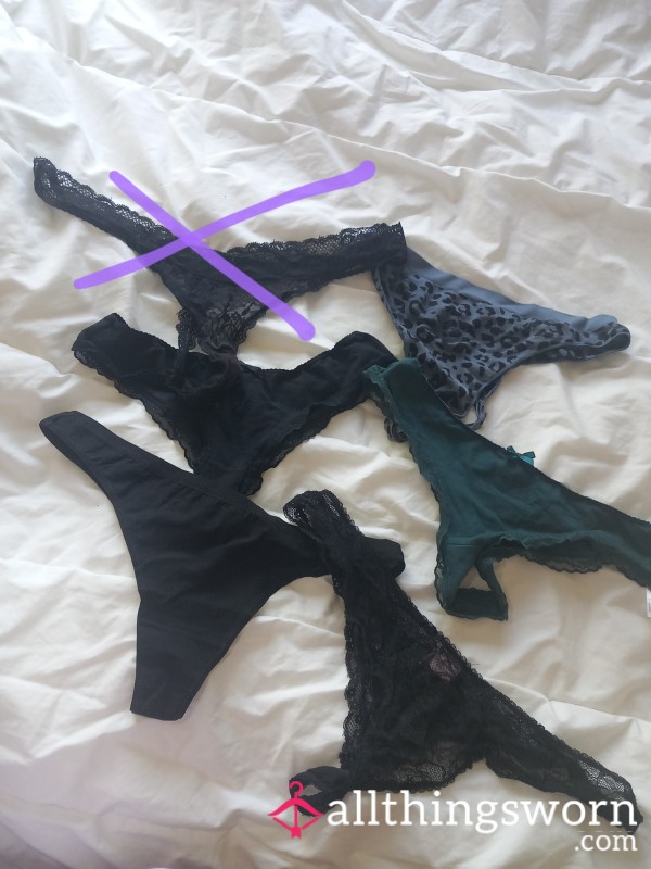 Barbie's Panties/thongs🩷🥵| Dark Colors🖤🩶