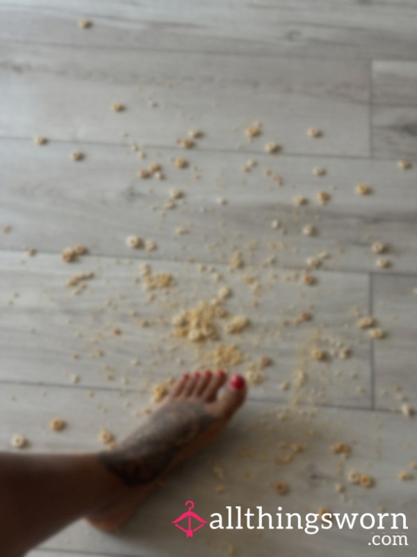 Bare Feet Turning Breakfast Into Dust 😈💥