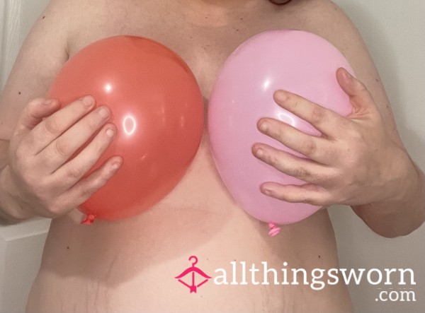 Barefoot And Topless Balloon Pop