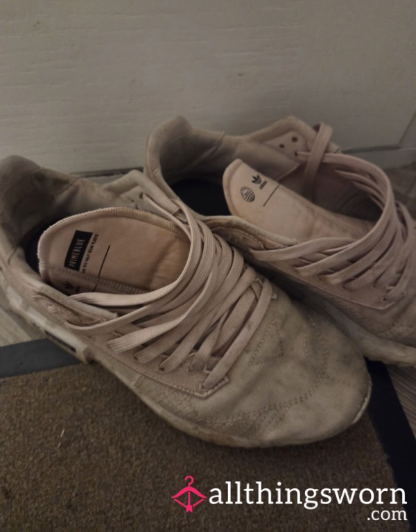 Barefoot Worn Filthy Trainers