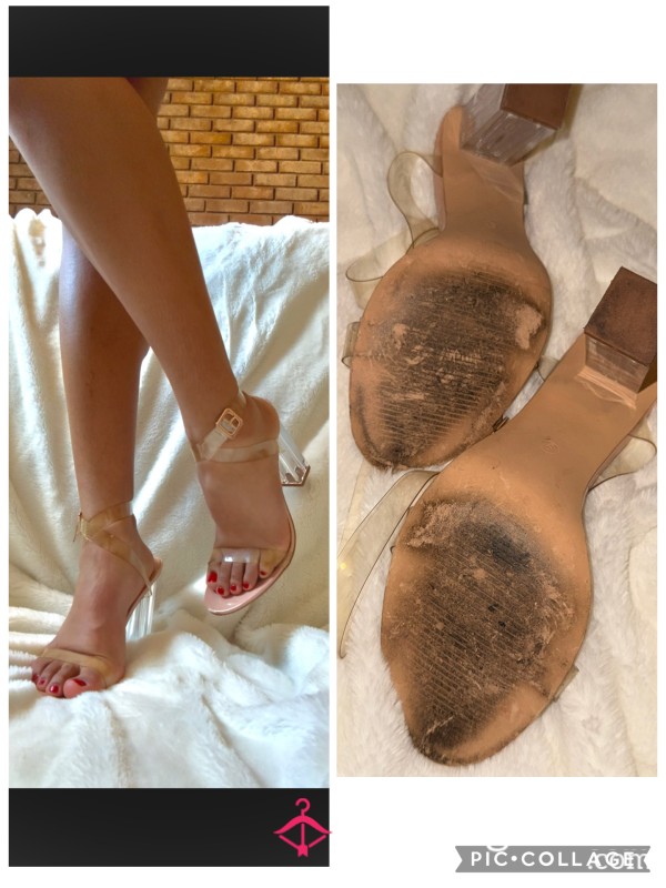 "Barely There" Clear Block Heels – Perfect For Showing Off ❤️