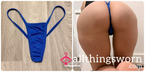 Barely There Navy Blue G-string