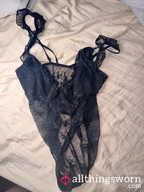 Barely There Teddy Lace Thong Lingerie Teddy