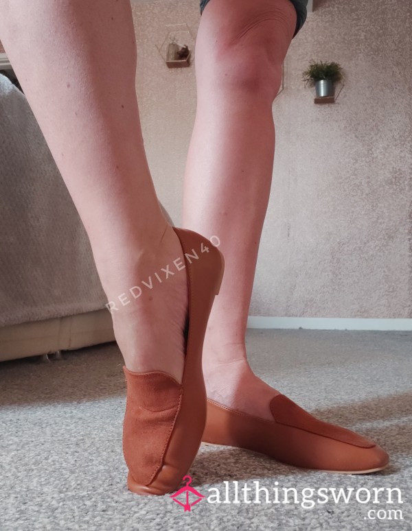 Barely Worn Flats. Shall We Get Them Messy?