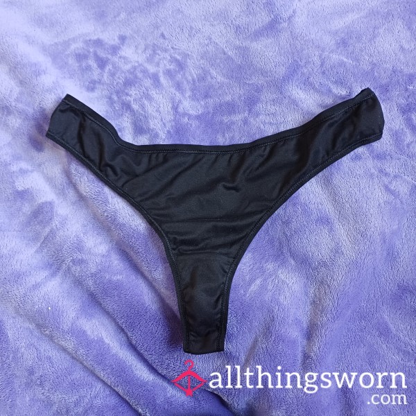 Basic Black Thong