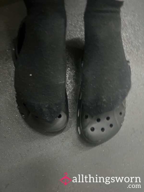 Basic Black Well Worn Ankle Socks