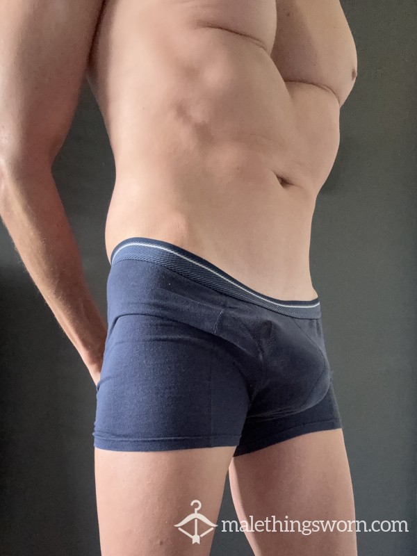 Basic Blue Boxer Pants Just The Way You Wish