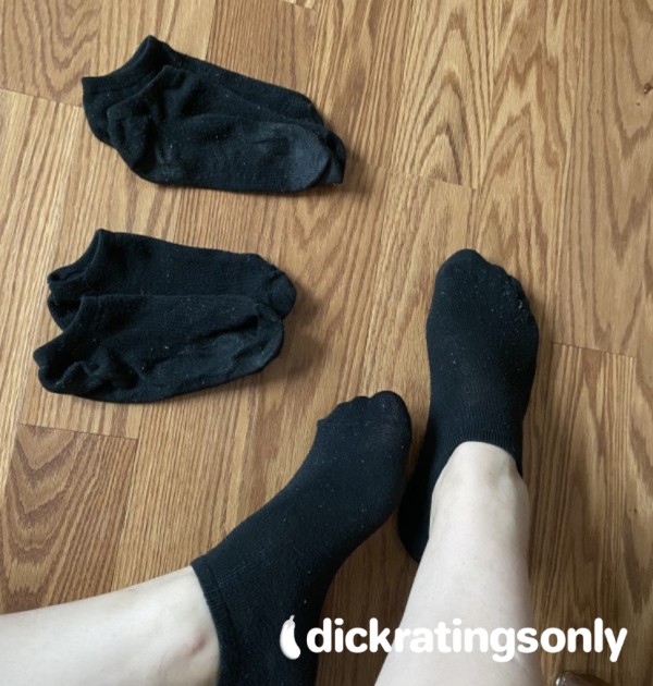 Basic Solid Black Or Grey Ankle Socks Ready For Wears!!