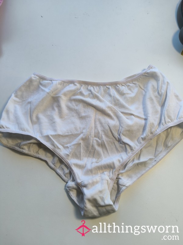 Basic White Stained Panty