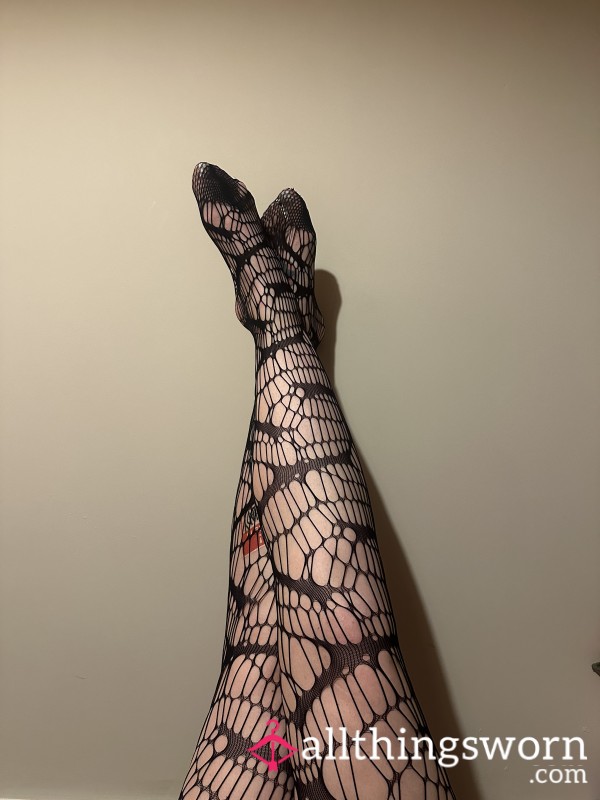 Bat Pattern Fishnets
