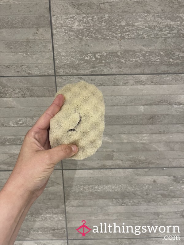 Bath Sponge 🧼 Well Used -  Used So Much It’s Torn.