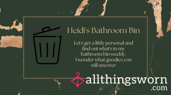 Heidi's Bathroom Bin Contents ✨️