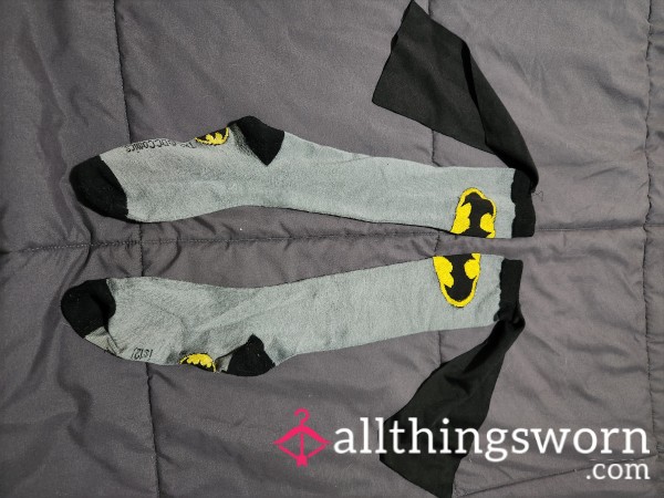 Batman Knee High Socks With Capes