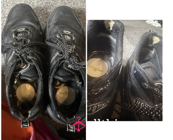 Battered To The Point The Plastics Showing In The Heels Buffalo Trainers