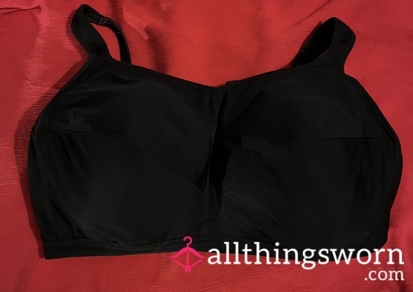BBW 42DD Worn Black Bra
