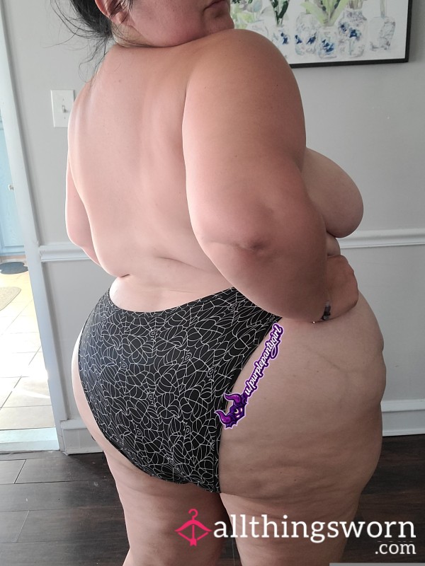 BBW Black Spiderweb String Bikini