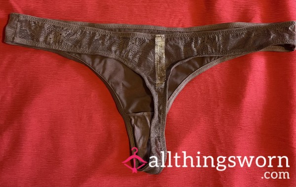 BBW Brown Worn Thong