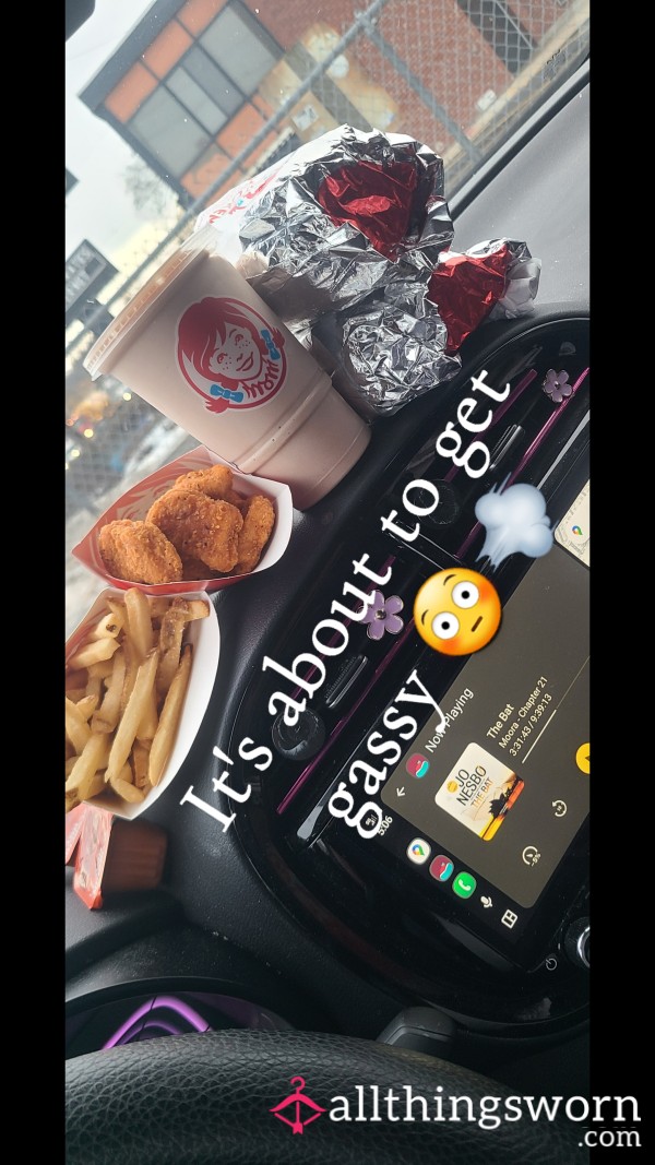 BBW Eating Wendy's And Farting 4mins