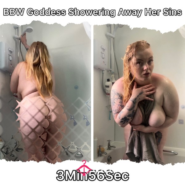 BBW Goddess Showering Away Her Sins