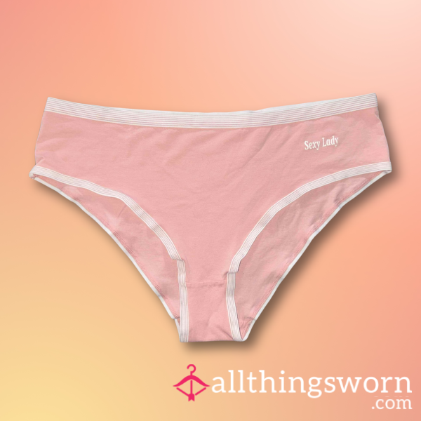 BBW Pink Cotton Panties