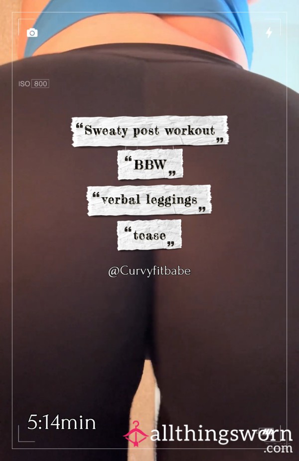 BBW Post Workout Verbal Leggings A** Worship