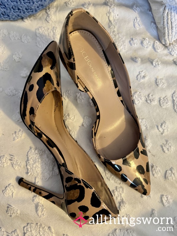 BCBGeneration Leopard Print Heels