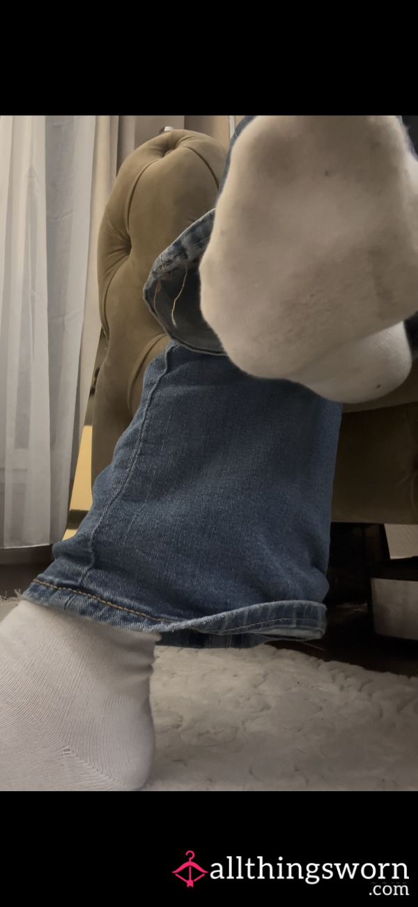 Be At My Feet While I Wear My Dirty White Socks 🧦