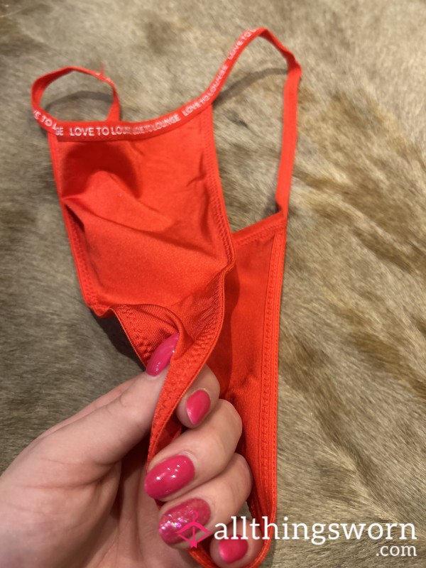 Red G-string Used For You