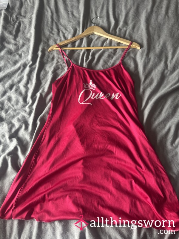 Be Your Queen Nightie - Worn & Pink