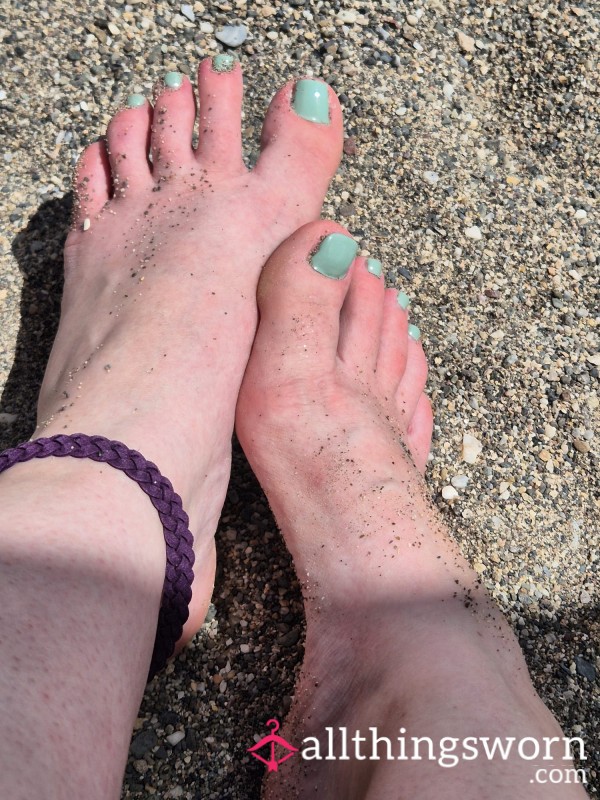 Beach Day For My Little Feet