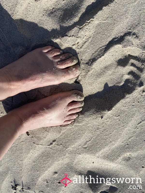 Beach Day, Sandy Feet,