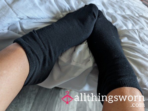 Beach Worn Black Socks
