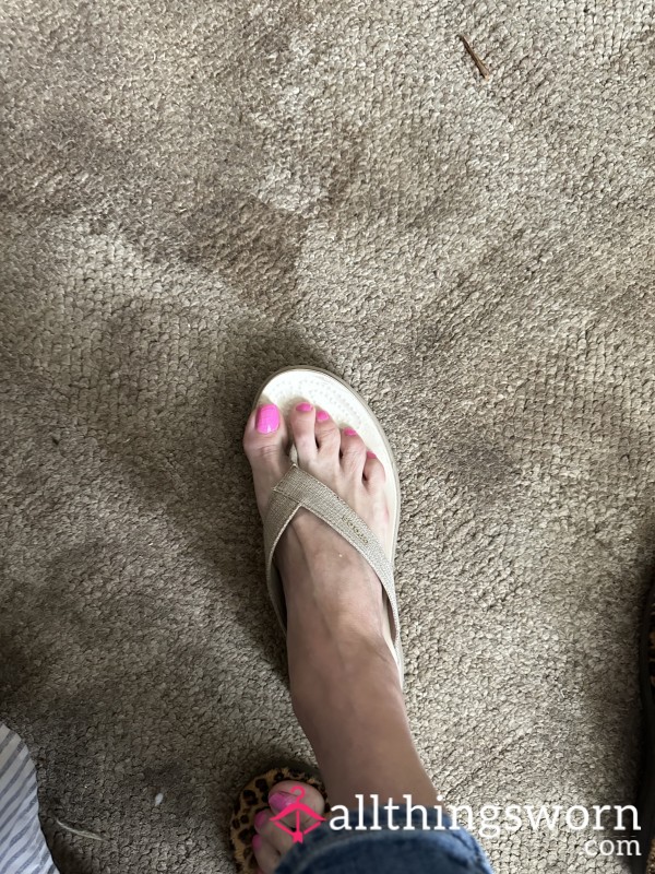 Beach-Worn Crocs Sandals | Vacation Ready | Lightly Used & Full Of Sunny Vibes