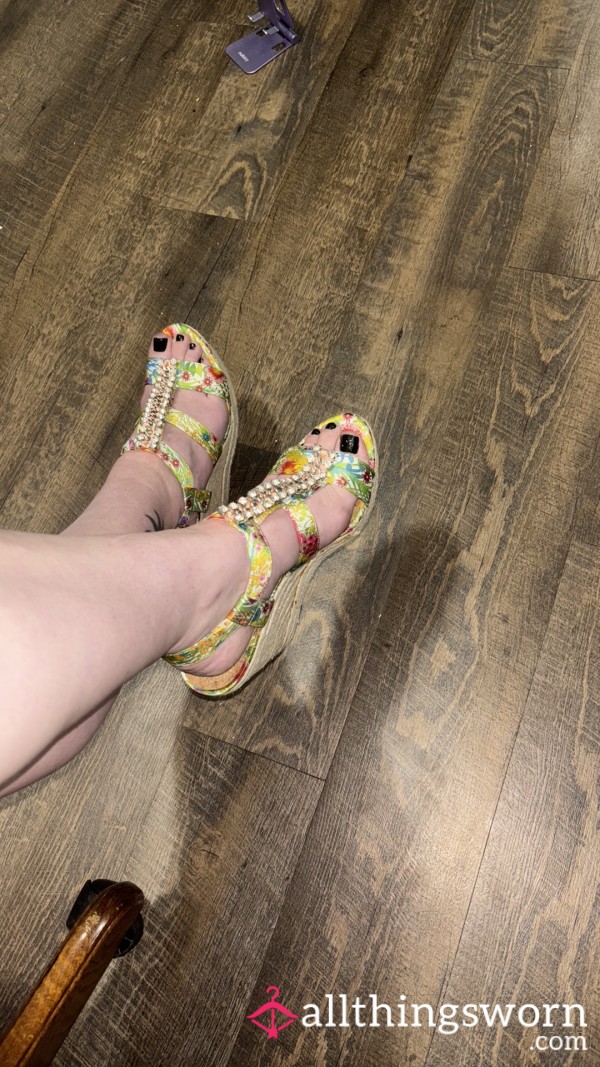 Beat Up & Well Worn Wedge Sandals