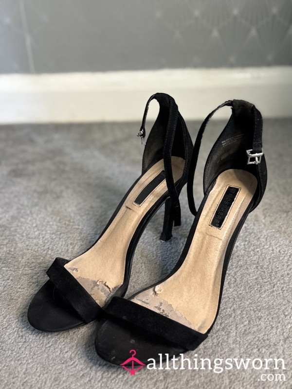 Beaten Black High Heels