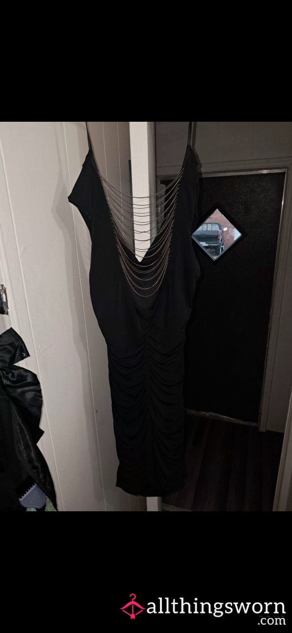 Beautiful Black Silky Dress