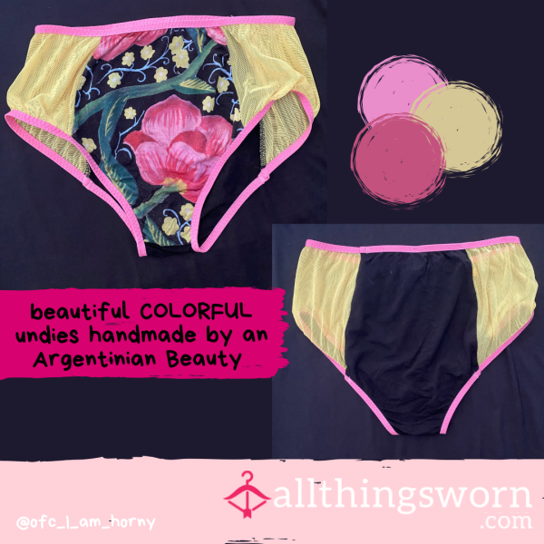Beautiful COLORFUL Undies Handmade By An Argentinian Beauty (1-3 Days!)
