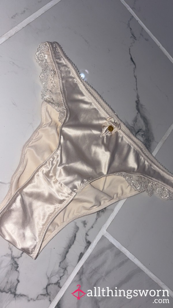 Beautiful Cream Soft Silk/satin Boux Avenue Panties