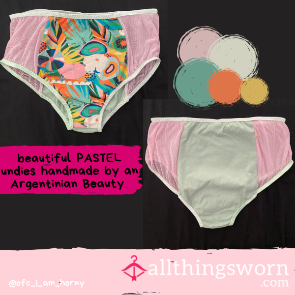 Beautiful PASTEL Undies Handmade By An Argentinian Beauty (1-3 Days!)