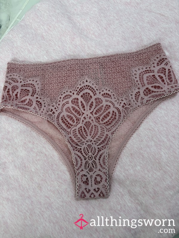 Beautiful Pink Pattern Lace Design Boux Avenue Panties