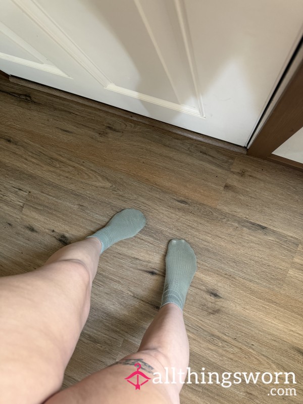 Beautiful Sage/ Army Green Used Socks