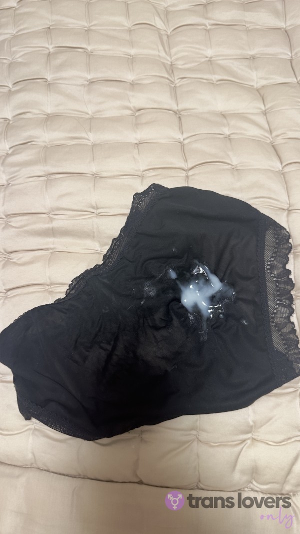 Beautiful Silk Panties, With A Special Treat 🍆💋