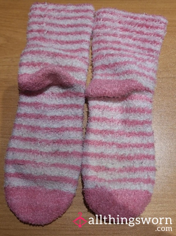 BED SOCKS Pink/white