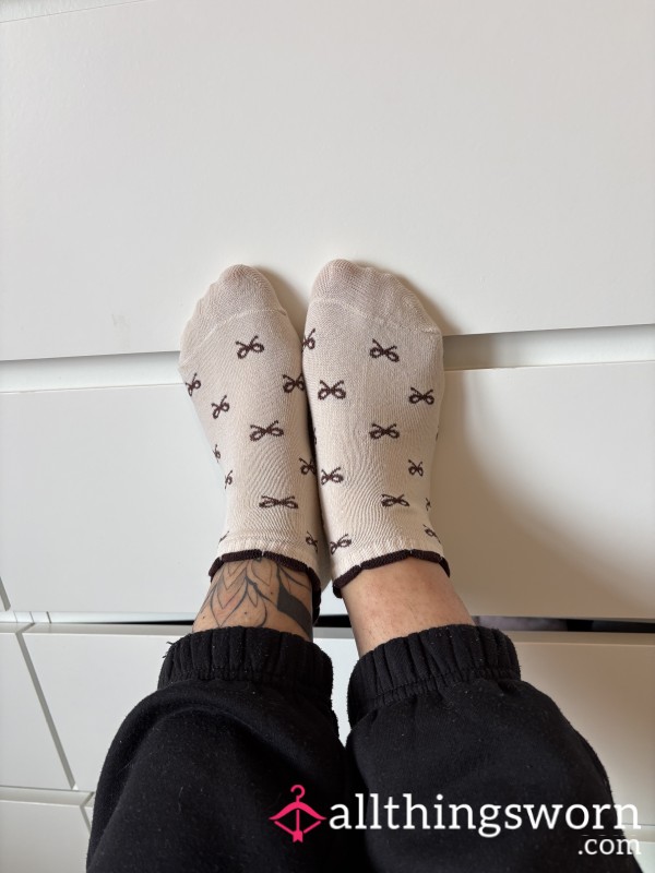 Beige Brown Socks