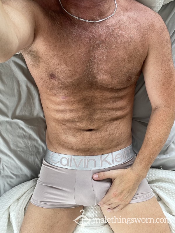Beige Calvin Klein Microfibre Boxers
